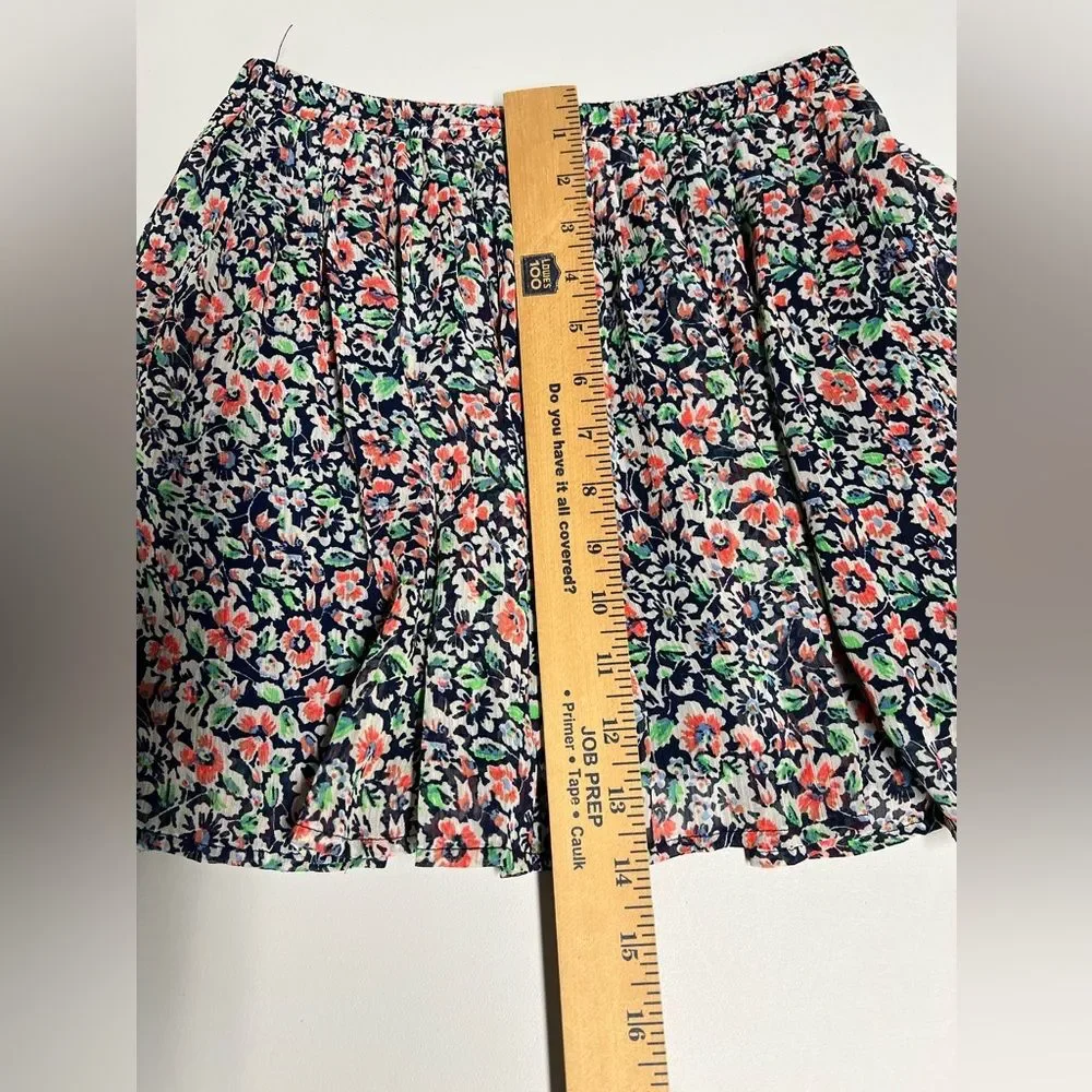 Old Navy Floral Mini Skirt Girls Large 10/12